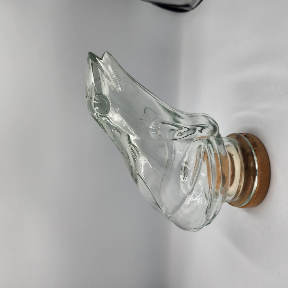 Vintage Frog Elegant Clear‎ Glass Art Sculpture